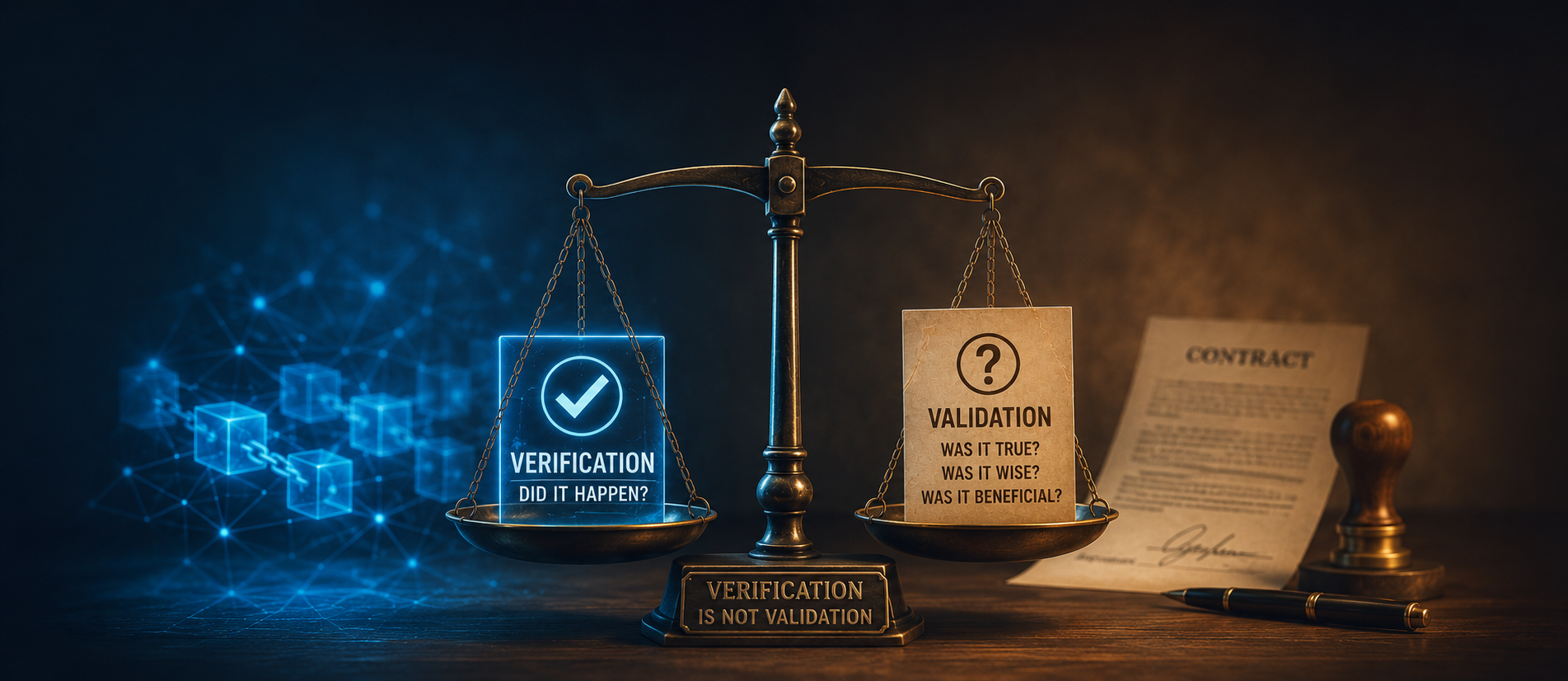 Just Because It's on the Blockchain Doesn't Mean It's True — Verification is not validation